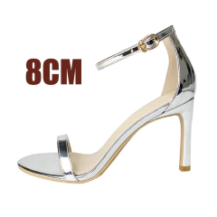 Sandália de dedo com Fivela de salto elegante Emily