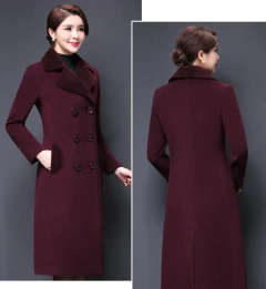 Imagem do Sobretudo de Lã Quente Longo Moda Europeia Vania