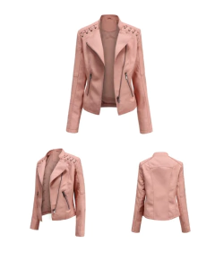 Jaqueta de Couro Estilo Motociclista Angel. - comprar online