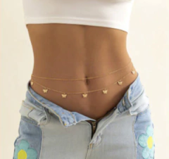 Corrente de Cintura Body Chain Sexy Bolinhas Dupla Esteffany. - comprar online