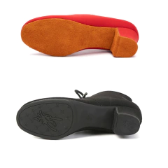 Bota de Camurça com cadarço e Salto Grosso super confortável Mary. - loja online