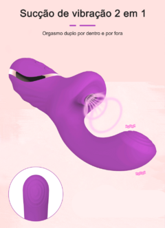 Vibrador Feminino Estimulador de Clitóris com Sucção e Ponto G na internet