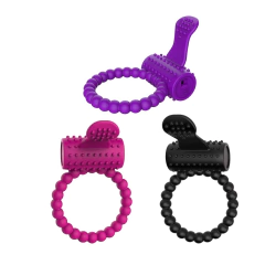 Anéis penianos vibratórios de silicone para homens – retardar a ejaculação - comprar online