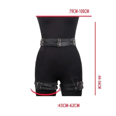 Cinta Liga de Couro Erótica, Lingerie Sexy erótico Gótico Emma. - loja online