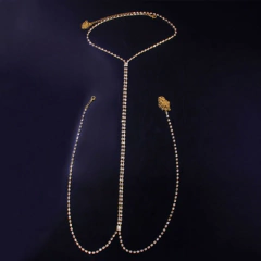 Colar de Seios Joias para o Corpo Sexy Strass, Body Chain clarissa. - comprar online