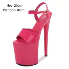 Imagem do Sandália de salto alto com fecho de fivela, Sandália de salto fino, Sandália plataforma Eva.