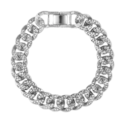 Pulseira Dourada e Prata com Strass para Mulheres, Jóia Linda e Elegante Kimberlym. - loja online