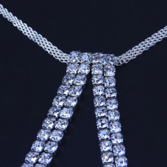 Imagem do Corrente de Perna com Strass e Elástico Ajustável, Joia Sexy de Corpo Tel.