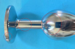 Plugue Anal Rebeca Redondo Para Adultos, Plugue Anal de Metal para expansão anal e aumento de prazer. - loja online