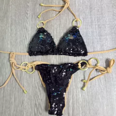 Biquíni Lady Sexy com Lantejoulas e Anéis Circulares. - loja online