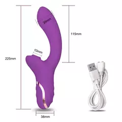 Vibrador Feminino Estimulador de Clitóris com Sucção e Ponto G - Clube das Coisas - Tudo para Você ficar mais Linda e Sexy