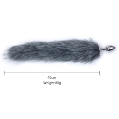 Plugue Anal Anny de Rabo de Raposa, Plugue Anal de Metal, Brinquedos Sexuais erótico. na internet