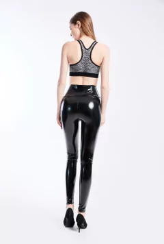 Calça Sophia de Couro Luxo Brilhante Sexy - comprar online