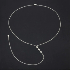 Colar Ivy para Decote Costas Nuas com Strass, Colar Body Chain para Costas. - loja online