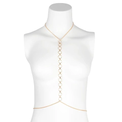 Colar Corpo Body Chain Blogueiras e Artistas Sexy Corrente Corpo com Circulos. - loja online