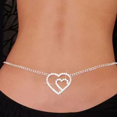 Corrente de Cintura Body Chain Sexy Delicado com Strass , Joia para o Corpo Gracy. - Clube das Coisas - Tudo para Você ficar mais Linda e Sexy