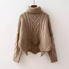 Blusa de Malha Greta com Gola Alta, Coleção de Inverno. - loja online