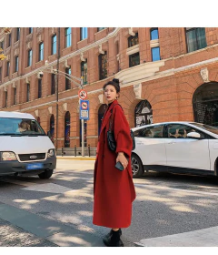 Sobretudo Mega Longo Lã Grossa Moderno e Atual Greice. na internet