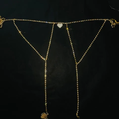 Corrente para corpo de Strass com Pingente de Coração ou Ponto de Luz Jooy. - Clube das Coisas - Tudo para Você ficar mais Linda e Sexy