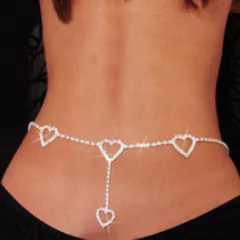 Corrente de Cintura Body Chain Sexy Delicado com Strass , Joia para o Corpo Gracy. - comprar online