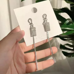 Brinco Longo para Festa Cascata, Brinco Longo Rose. - Clube das Coisas - Tudo para Você ficar mais Linda e Sexy