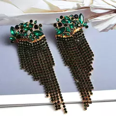 Brinco de Cascata de strass, Brinco Blogueira Estilo Jade Picon Angel. - comprar online