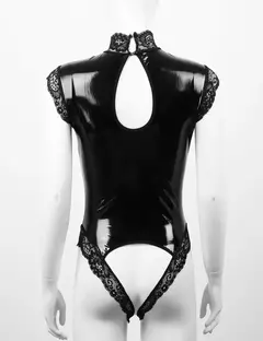 Lingerie Erótico Tipo Couro Látex Sexy Anne - loja online