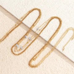 Corrente de Cintura Body Chain Sexy com Pedras Naturais Grasy.