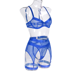 Conjunto de Lingerie Malha Vazado, Conjunto Erótica, Roupa Sexy Abigail. - Clube das Coisas - Tudo para Você ficar mais Linda e Sexy