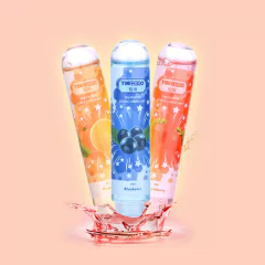 Lubrificante Sexual Comestível à Base de Água, 25ml/60ml/80ml, Pêssego/Cereja. - comprar online