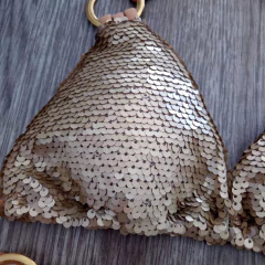 Biquíni Lady Sexy com Lantejoulas e Anéis Circulares. - comprar online