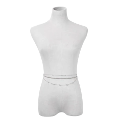 Corrente de Cintura Body Chain Sexy com Pedras Naturais Grasy. na internet