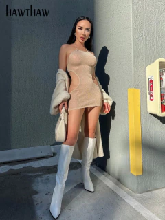 Vestido com Decote aberto na lateral, Vestido Sexy, vestido elegante, Vestidos.