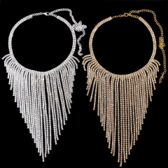 Colar com Fios em Strass para Casamento, Colar Megui Gargantinha de Strass. na internet