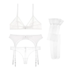 Conjunto Lingerie Juliette Feminina Sexy transparente. - comprar online