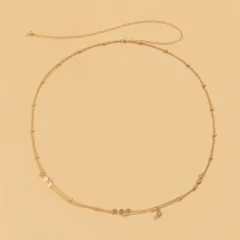 Corrente de Cintura Body Chain Sexy Bolinhas Dupla Esteffany. - Clube das Coisas - Tudo para Você ficar mais Linda e Sexy