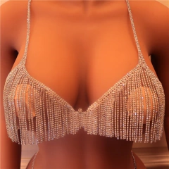 Conjunto Joias para o Corpo Sexy com Fios de Strass Charlothe.