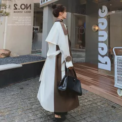 Imagem do Casaco Bicolor Elegante Longo Amelya.