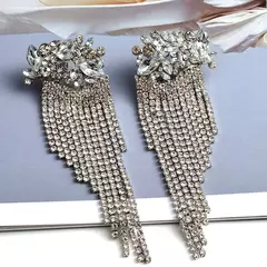 Brinco de Cascata de strass, Brinco Blogueira Estilo Jade Picon Angel. - comprar online