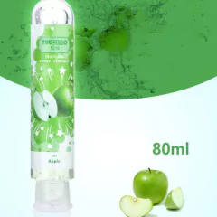 Lubrificante Sexual Comestível à Base de Água, 25ml/60ml/80ml, Pêssego/Cereja.