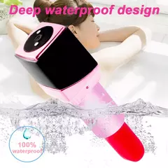 Mini Vibrador em Forma de Batom com 10 Velocidades, Vibrador Recarregável.