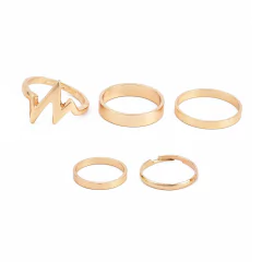 Conjunto de Anéis Lisos Super Tendência, Kit de Anéis Blogueirinhas. - comprar online