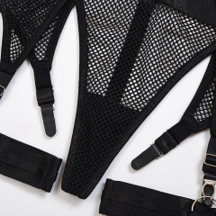 Conjunto de Lingerie Malha Vazado, Conjunto Erótica, Roupa Sexy Abigail. na internet