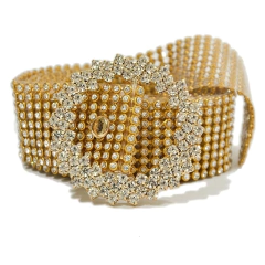 Cinto Brilhante Todo em Strass Feminino, Cinto de Corrente de Strass, Cinto Puro Luxo para Festa - comprar online