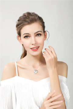 Colar Relicário de Coração de Prata 925 Ammy.