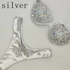 Biquíni Anny Luxuoso Sexy Com Pedras Grandes de Strass. - comprar online