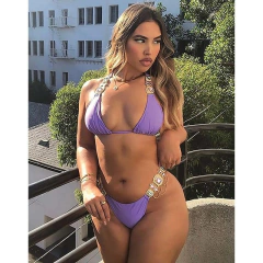 Biquíni Laviny sexy com Strass, Biquíni Elegante com Strass.