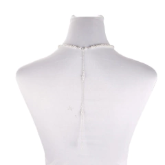 Colar de Pérolas para Decote Costas Nuas, Colar Body Chain Linda. na internet