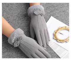 Luva feminina de camurça Ava. - comprar online