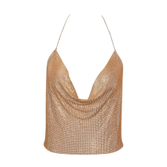 Top Cropped Celebridade Lantejoulas Strass Decote em V. - Clube das Coisas - Tudo para Você ficar mais Linda e Sexy